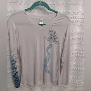 Sz S Mermaid swim shirt. Used condition